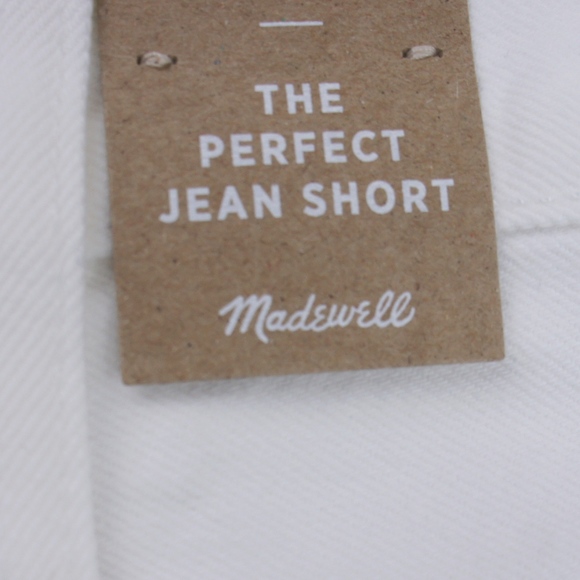 New MADEWELL The Perfect Jean Short in Tile White - Picture 4 of 4